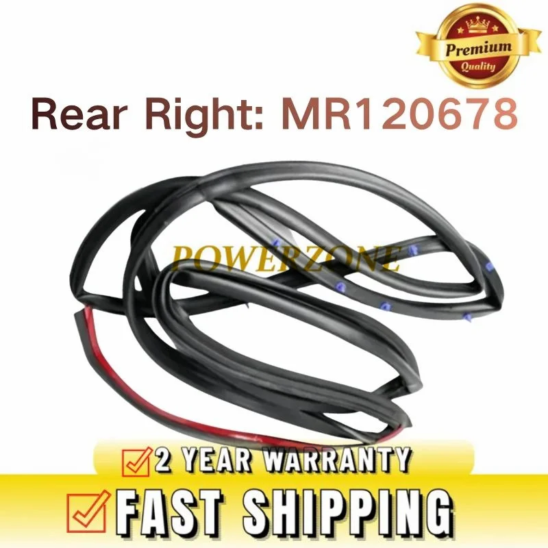 NEW 1PC Front Rear Left Right Door Trunk Door Doorpost Rubber Seal Strip for Mitsubishi Pajero 2 MK2 1990-2004 MR120675 MR120676