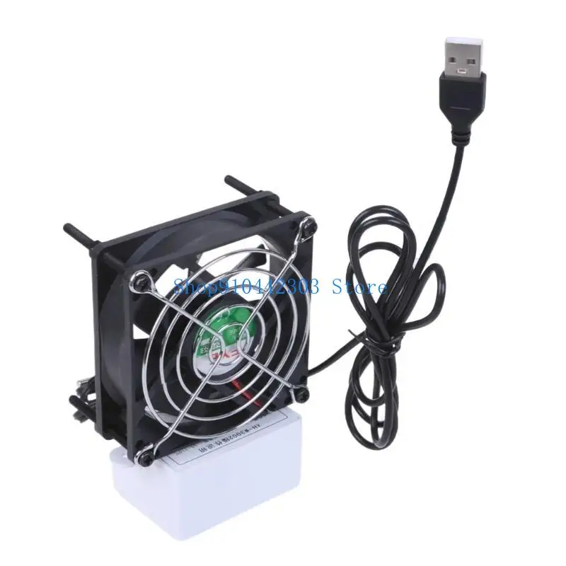 652F USB Powered Cooling Fan Automatic Routers Fan with Temperature Controllers