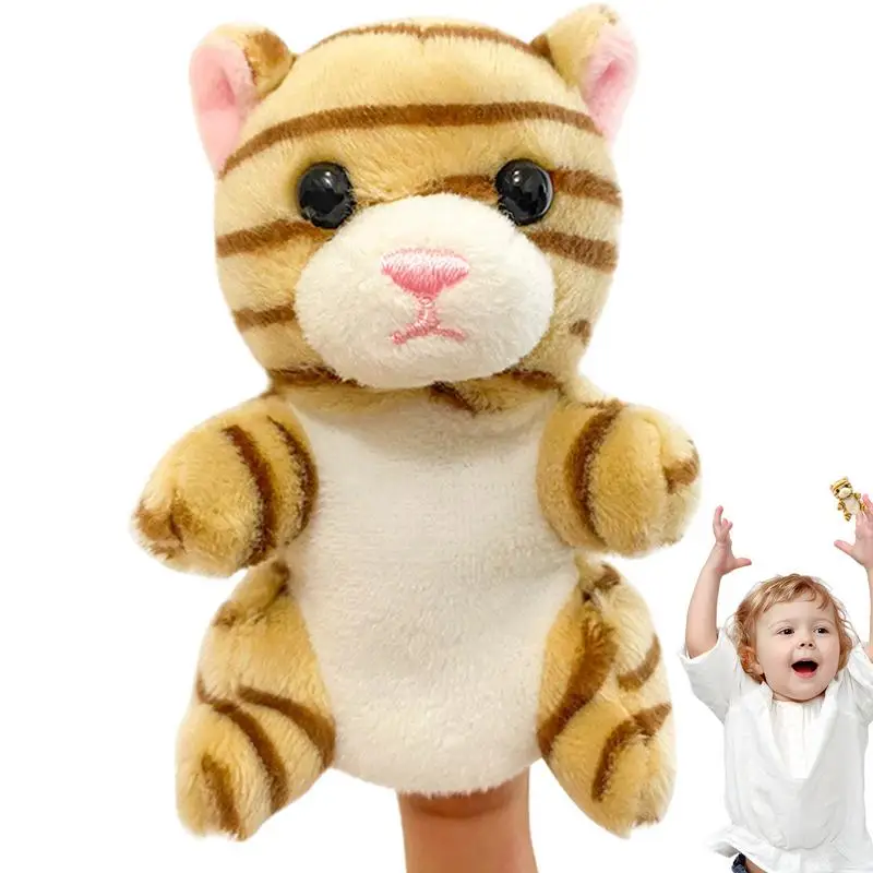 9cm Animal Finger Puppets Realistic Cute Farm Animal Toys Toddler Finger Puppet Toys Learning and Educational Toys Story Telling