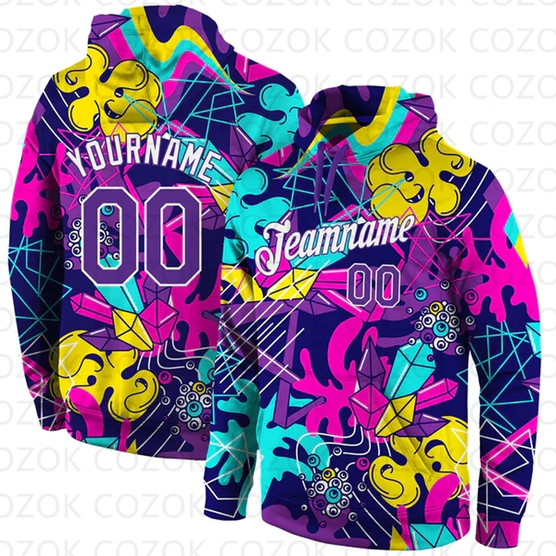 Customized Hoodie Sebo Colorful pattern Jersey 3D Printed  Unisex Pullovers Hoodie Casual Sweatshirts