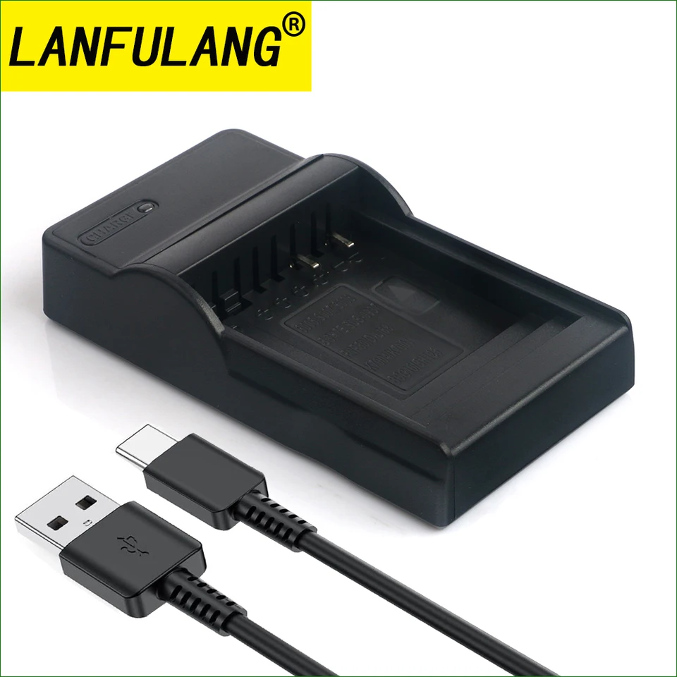 Vhbw Caricabatterie USB Per Panasonic DMW-BCF10, DMW-BCG10, DMW-BCJ13 – Ricarica Da PC O Powerbank, LED Di Stato - 2