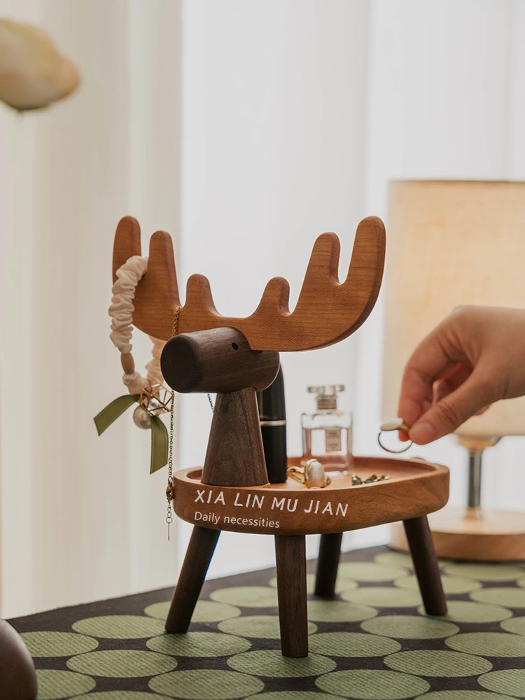 high-quali-wood-creative-deer-ape-jewelry-storage-box-ele-desktop-organizer-handmade-crt-from-china