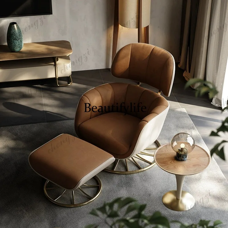 0776 Armrest Luxury Living Room Chairs Design Beauty Reading Relaxing Lounge Chair Comfy Oversized Salon Sillones Para Sala