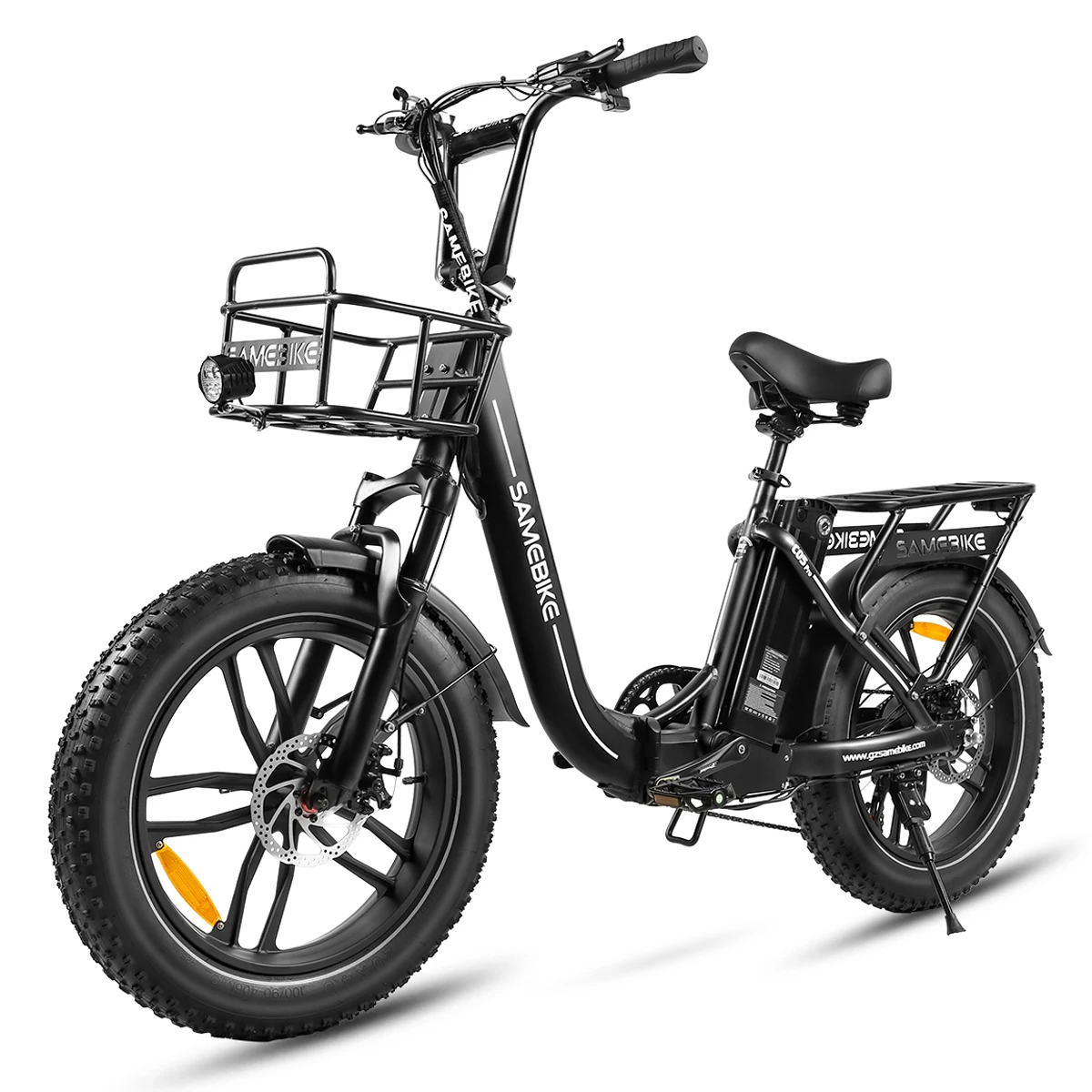AliExpress SAMEBIKE C05PRO Foldable Electric Bike for Adults,Mountain Ebike,36V13AH Removable Battery 20"Fat Tire,Urban Commuter Bike
