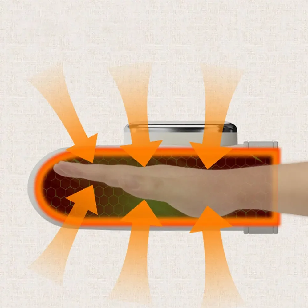 Elektrische handmassageapparaat Draadloze handmassageapparaat met trillingen en warmte Luchtcompressie Vingermassageapparaat voor pijnverlichting bij artritis