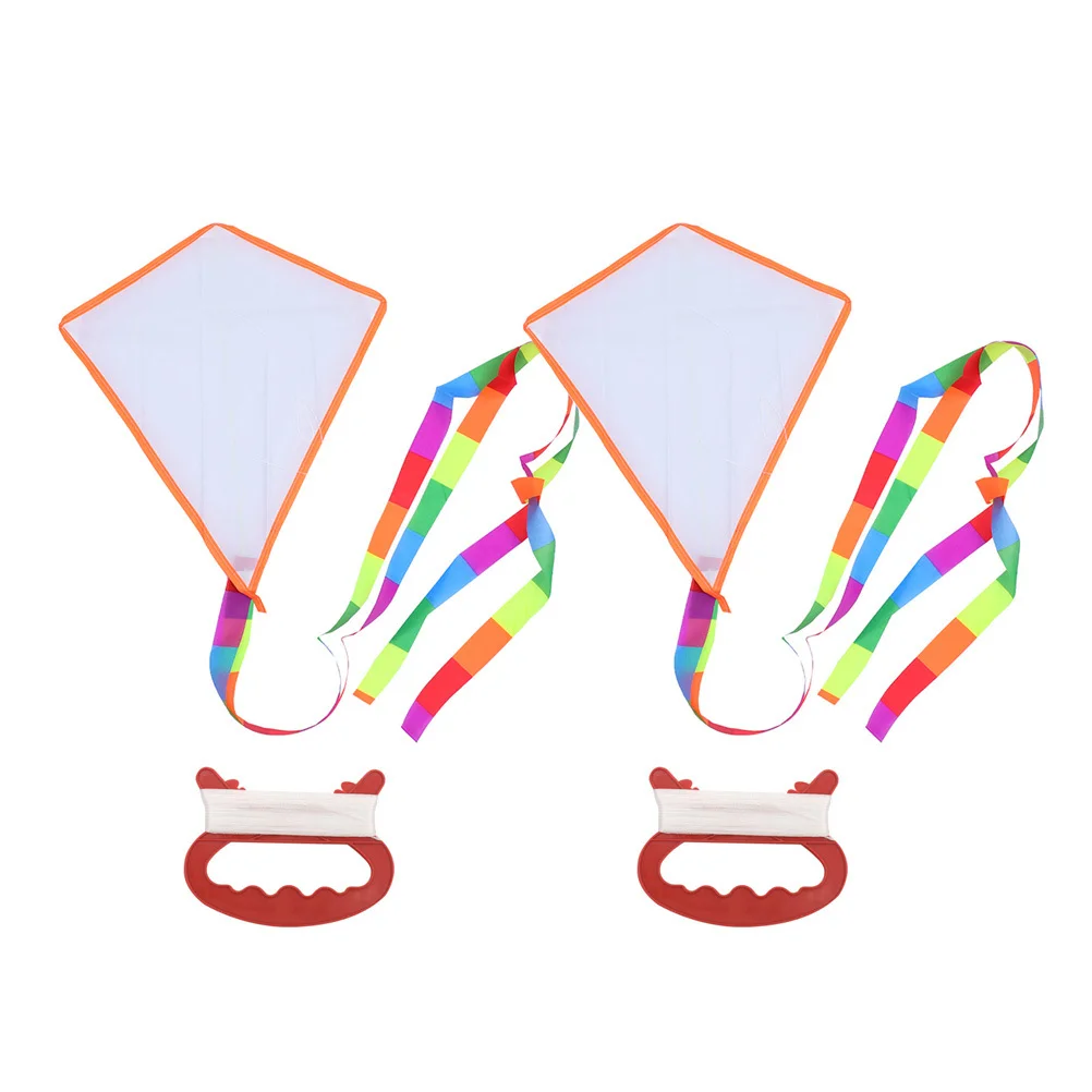 1 ensemble de cerf-volant vierge pour enfants, peinture interactive, artisanat, activité d'art, jeu de plein air, cadeau, excellente finition, Portable
