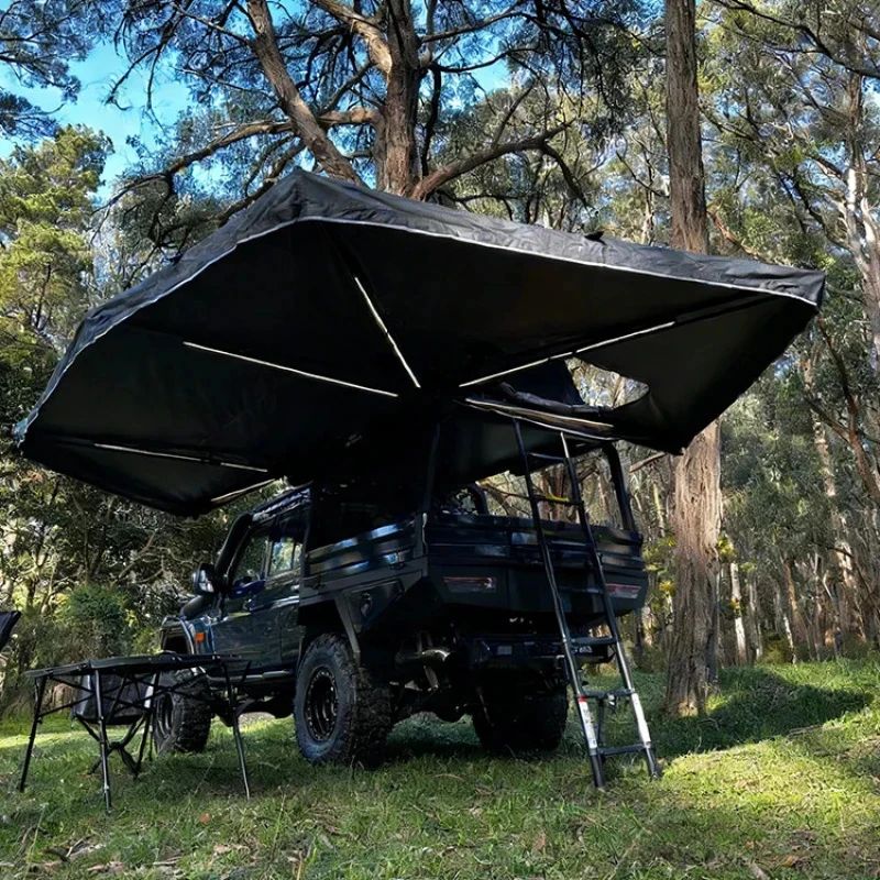 Hot Selling 0 Degree Car Foxwing Standing Toldo Para Automovil Outdoor 0 Awning With Aluminum Campi High Quality