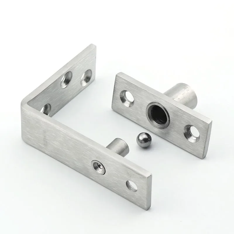 Stainless Steel 360 Degree Wooden Door Hinges L-Positioning Door Shaft Hidden Shaft Swivel Hinges