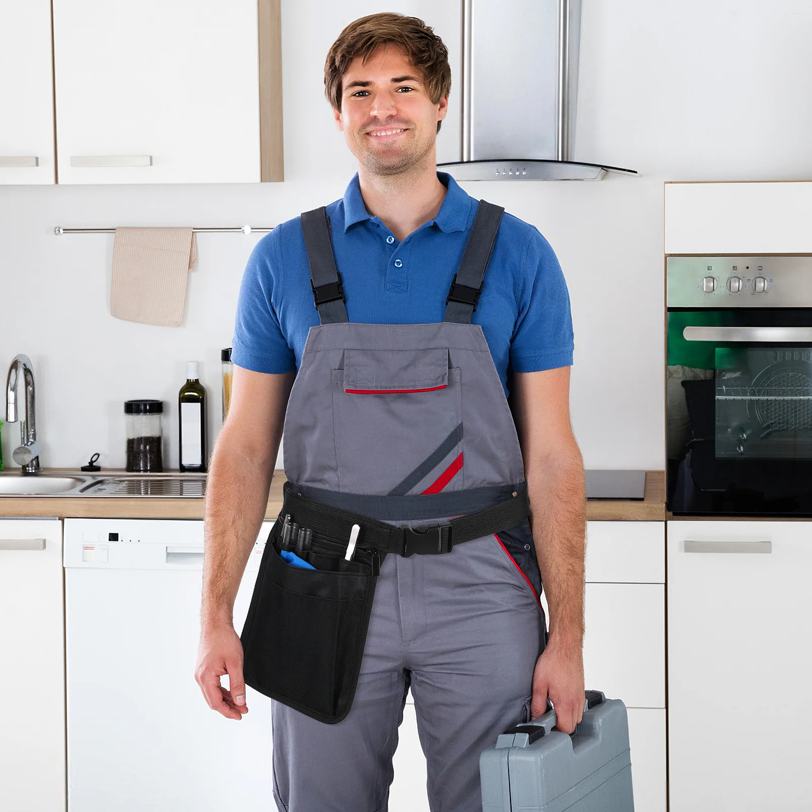 

Tool Storage Waist Pack Black Oxford Cloth 29 5-49 2 Adjustable Pouch Bag Pocket Nurse Doctor Gardener Families