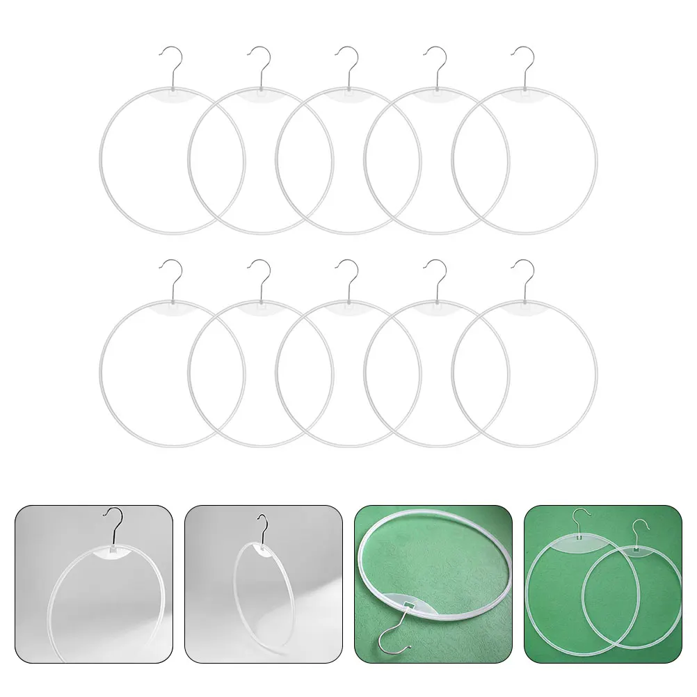

Premium Plastic Round Bikini Display Hanger Smooth Edges for Briefs Bras Scarves Ties Clothing Organizer Closet Wardrobe