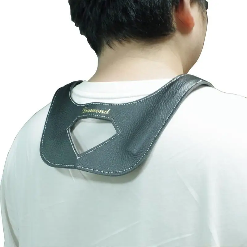 31BE Comfortable Saxophone Harnesses PU Leather Padded Adjustable Saxophone Neck Strap
