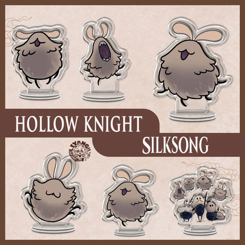 

Игра Hollow Knight Silksong Lost Fleas, стоячая тарелка для косплея, кавайная акриловая фигурка, подставка, аксессуары, орнамент, украшение, реквизит