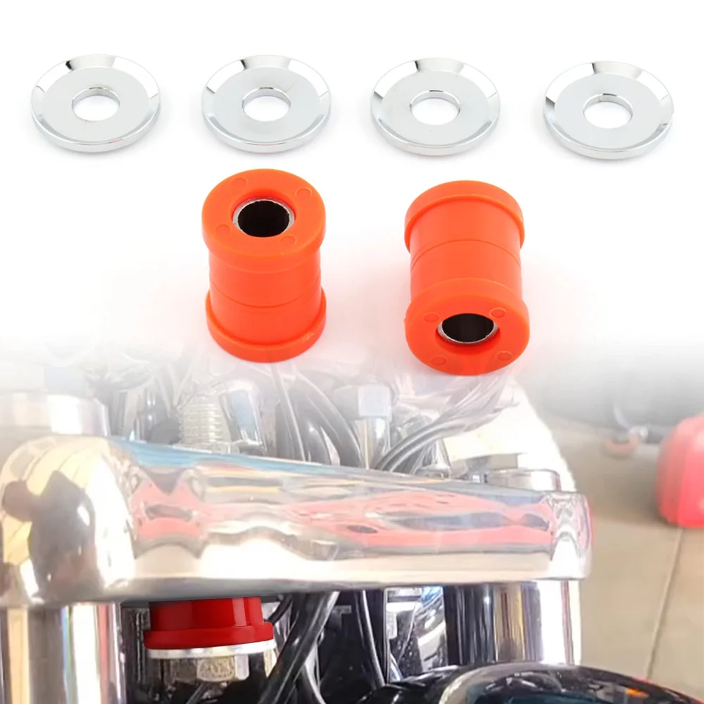 

For Harley Sportster 1973-2017 Softail Dyna 73-17 Motorcycle Handlebar Bushing Damper Kit Polyurethane Riser Bushing Accessories