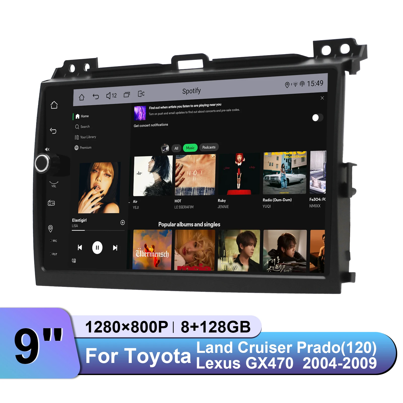 JOYING Android Car Stereo for Toyota Prado 120 J120 / Lexus GX470 2004-2009 Wireless CarPlay Keep Factory JBL Pioneer Plug&Play
