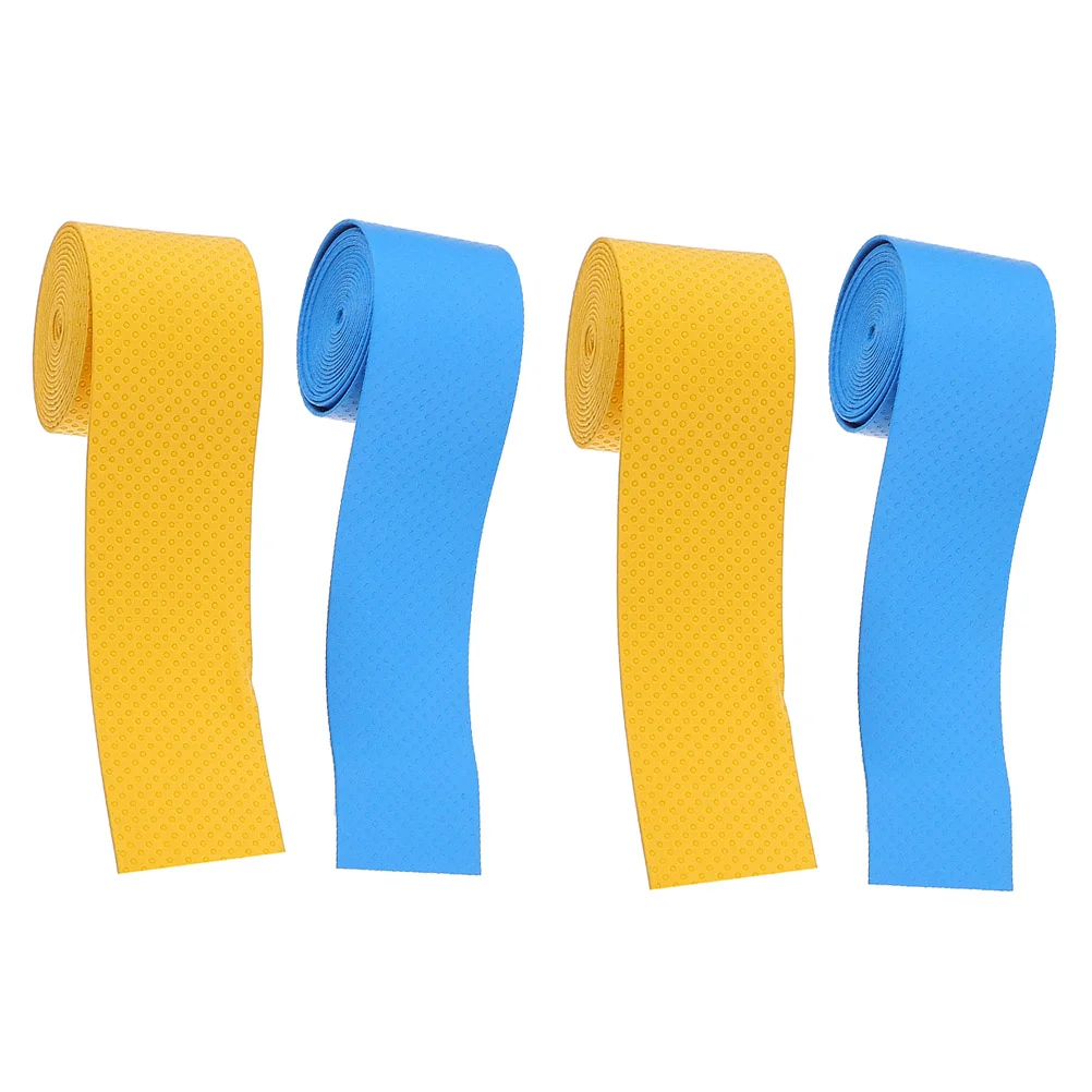 4 Pcs Adhesive Tape Anti-slip Belt for Drum Sticks Drumstick Tennis Racket 3X3X25CM Water Viscous Pu Sweat Band Wrapping