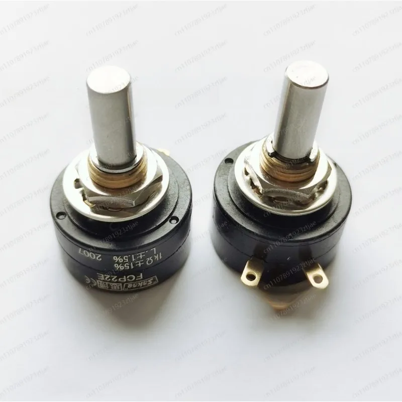 1pcs SFCP22E Conductive Plastic Potentiometer Precise 1K 5K 10K Single Circle Rotation/Continuous Rotation