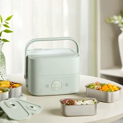 220V Electric Heating Box 1600ML Automatic Steaming Cooking Pot Portable Electric Rice Cooker Electric Lunch Box