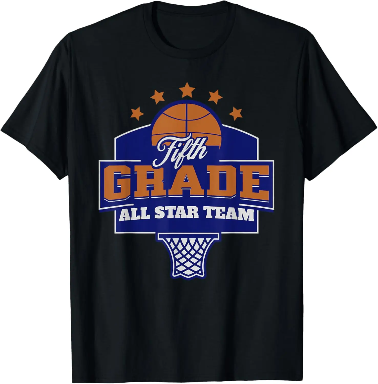 Fifth Grade Teacher Back To School Basketball All Star Team T-Shirt