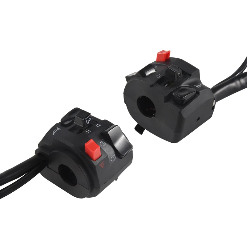 ABHX-7/8 Inch 22Mm ATV Motorcycle Handlebar Control Switches Left Right For Horn Button Turn Signal Fog Light Warning Light