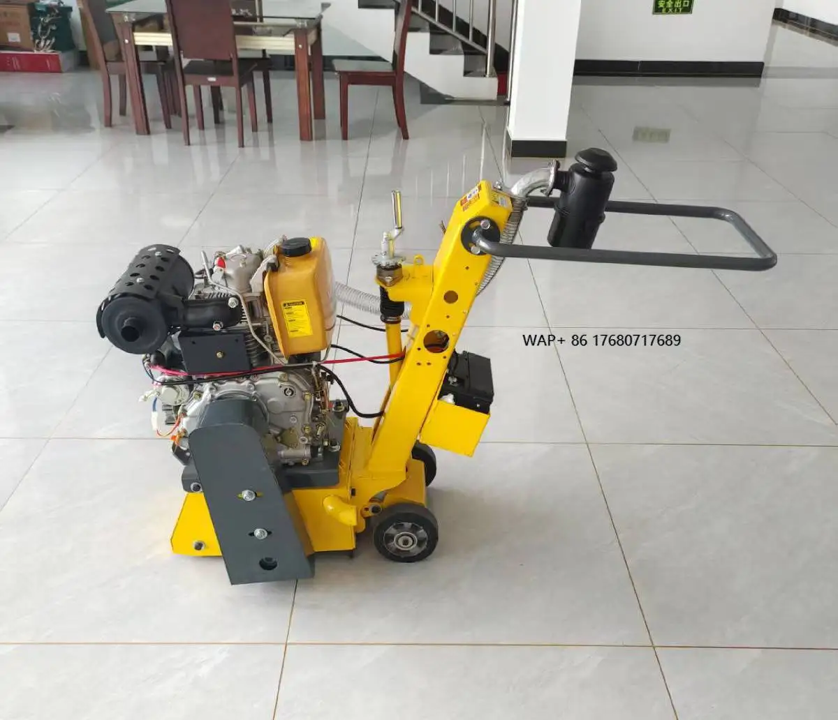 Hand Push Road Marking Removal Machine Engine Low Maintenance Cost