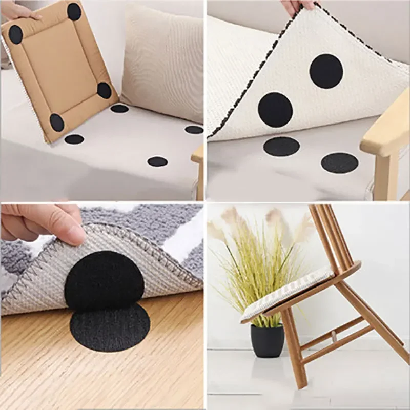 5-30Pairs/lot 60mm Strong Self Adhesive Fastener Household Antiskid Sticker Hook and Loops Sofa Carpet Fastener Dots Adhesive