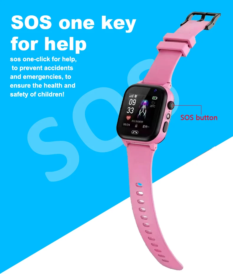 S1 Kids Smart Watch Phone LBS SOS Location Camera Video Call SIM Card Flashlight Camera Alarm Clock Children Smartwatch Gifts