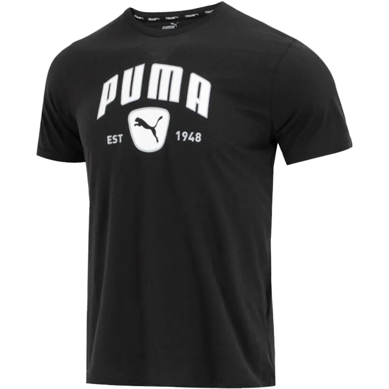 PUMA أصلي لصيف 2023 للرجال للتدريب على اللياقة البدنية وأكمام قصيرة 523743-01