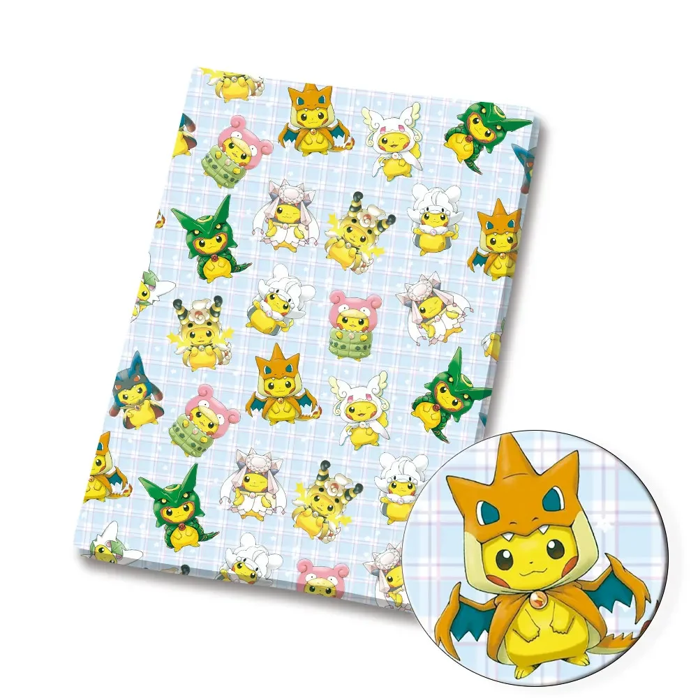 Pokemon Cartoon Fabric 140*50Cm Handgemaakte Naaien Patchwork Quilting Baby Jurk Home Sheet Bedrukte Stof Naaien Kids