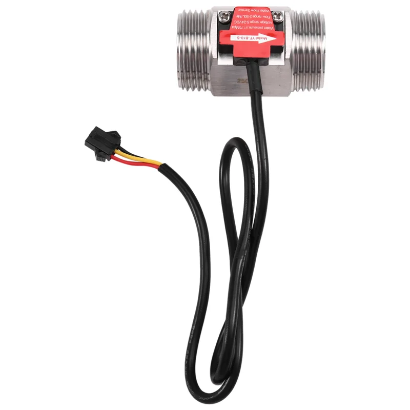 My Home YF-B10-S 1Inch Hall Effect Flow Meter Water Flow Sensor Liquid Flow Meter Industrial Fluid Flow Rate Sensor For Plumbing