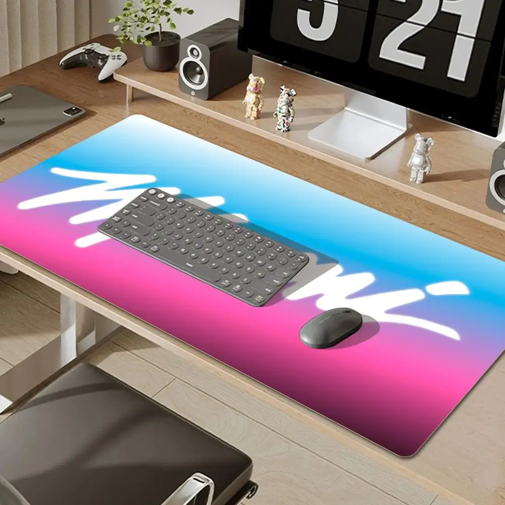 Miami Vice Gamer Desk Accessories Office Xxl Mouse Pad Mat Pc Gaming Computer Table Mousepad Anime Large Mats Mause Pads Setup