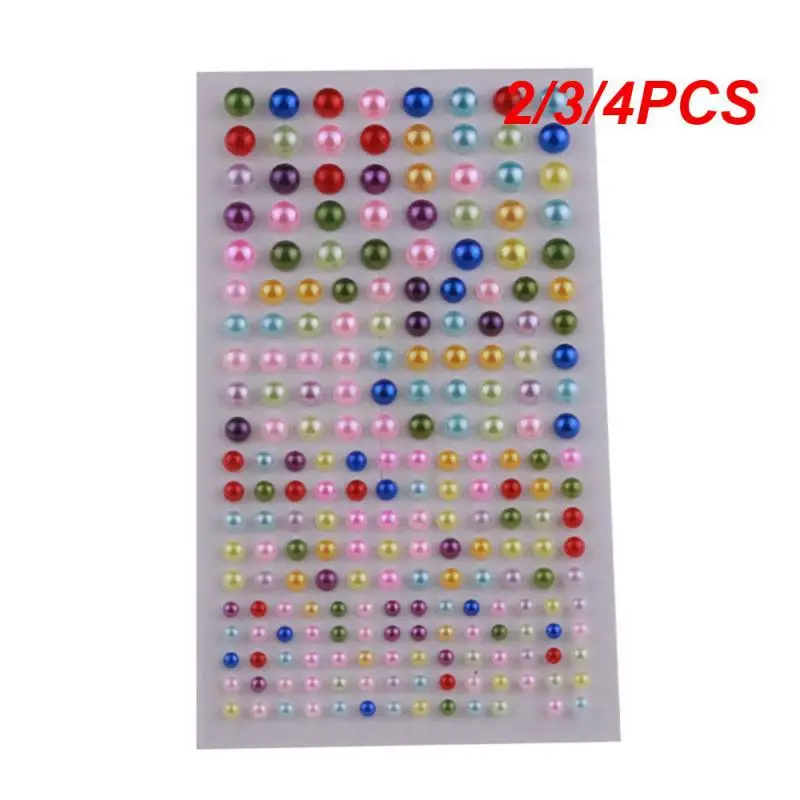 2/3/4PCS Patch Bright And Vibrant Colors Beautiful And Durable Facial Makeup And Decorative Patches Pearl Patch Shape