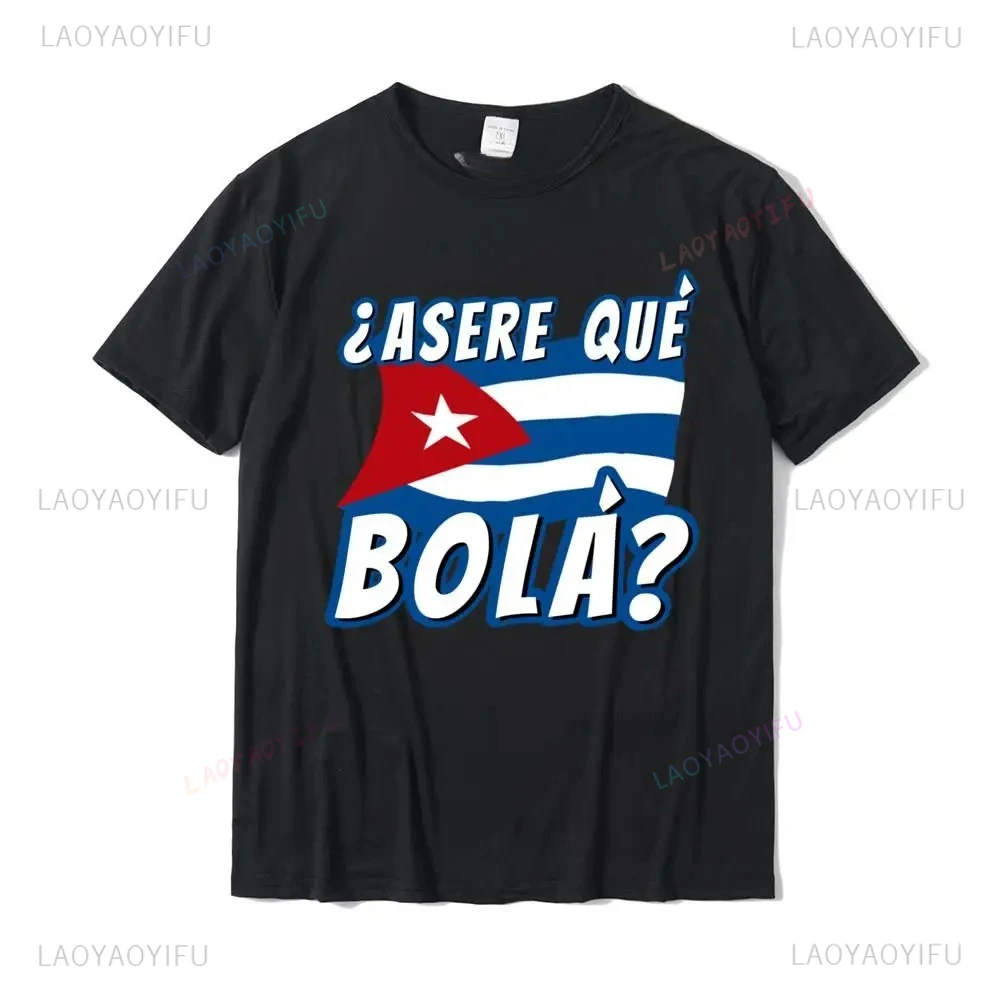 Cuban Saying Cuba Shirt Cuban Graphic Shirt Cuban Flag Shirt Short Sleeve T-Shirt Design Tops Tees for Men Cotton Autumn Funky