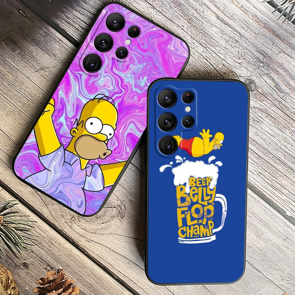 

Animation Simpsons Boy For Samsung Galaxy S24 S23 S22 S21 S20 FE S10 S10E Plus Ultra Pro Lite 5G Black Cover Phone Case