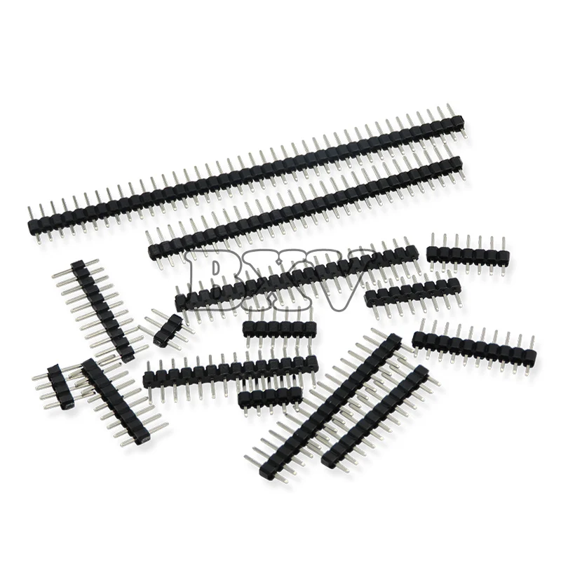 PUMUDDSY 2.0mm Single Row Straight Male Pin Header 2mm 1x2/3/4/5/6/7/40 Pin Strip Connector Socket 8P/10P/15P/40P 10PCS/LOT