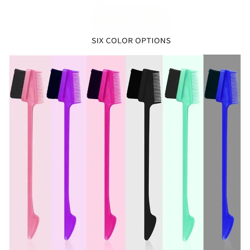 Hair Edge Brush Comb Double Sided 3 in 1 Edge Control Brush for Baby Hair Salon Hair Comb Brushes Beauty Tools