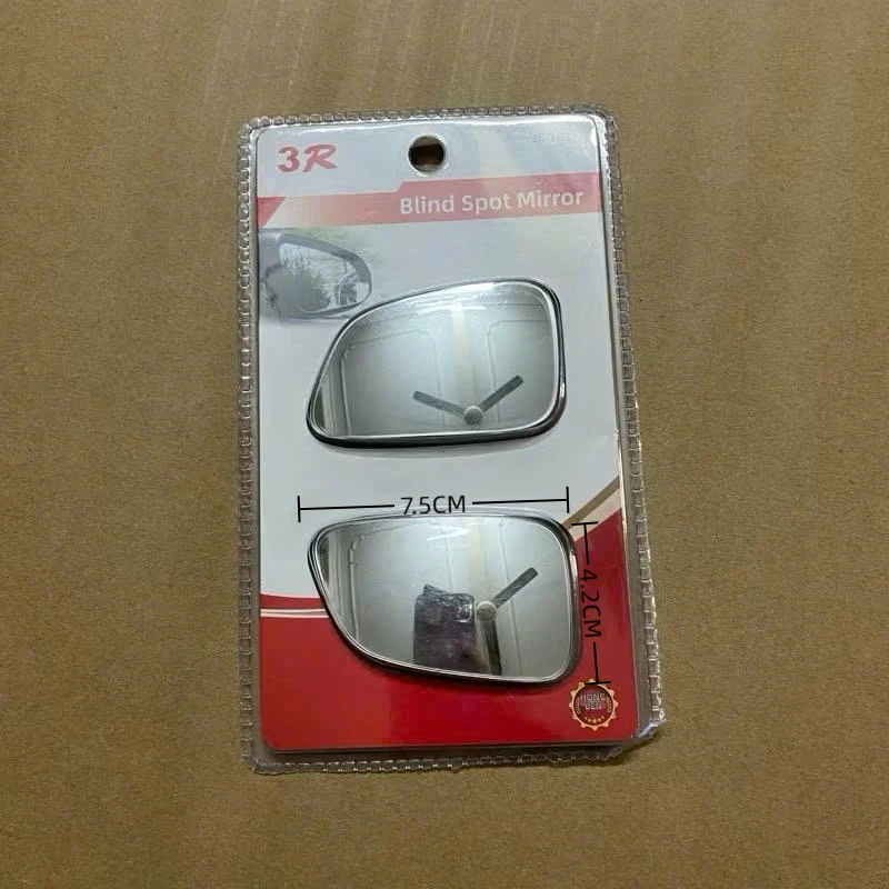 HD Wide Angle Blind Spot Mirror 360° Rotatable Convex Car Auxiliary Rearview Mirror Universal for Sedan Pickup Truck Easy Mount