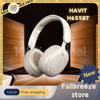 HAVIT H655BT Wireless Bluetooth Headset ANC Long Endurance Active Noise Cancellation Stereo Sound Sports Gaming Custom Headphone