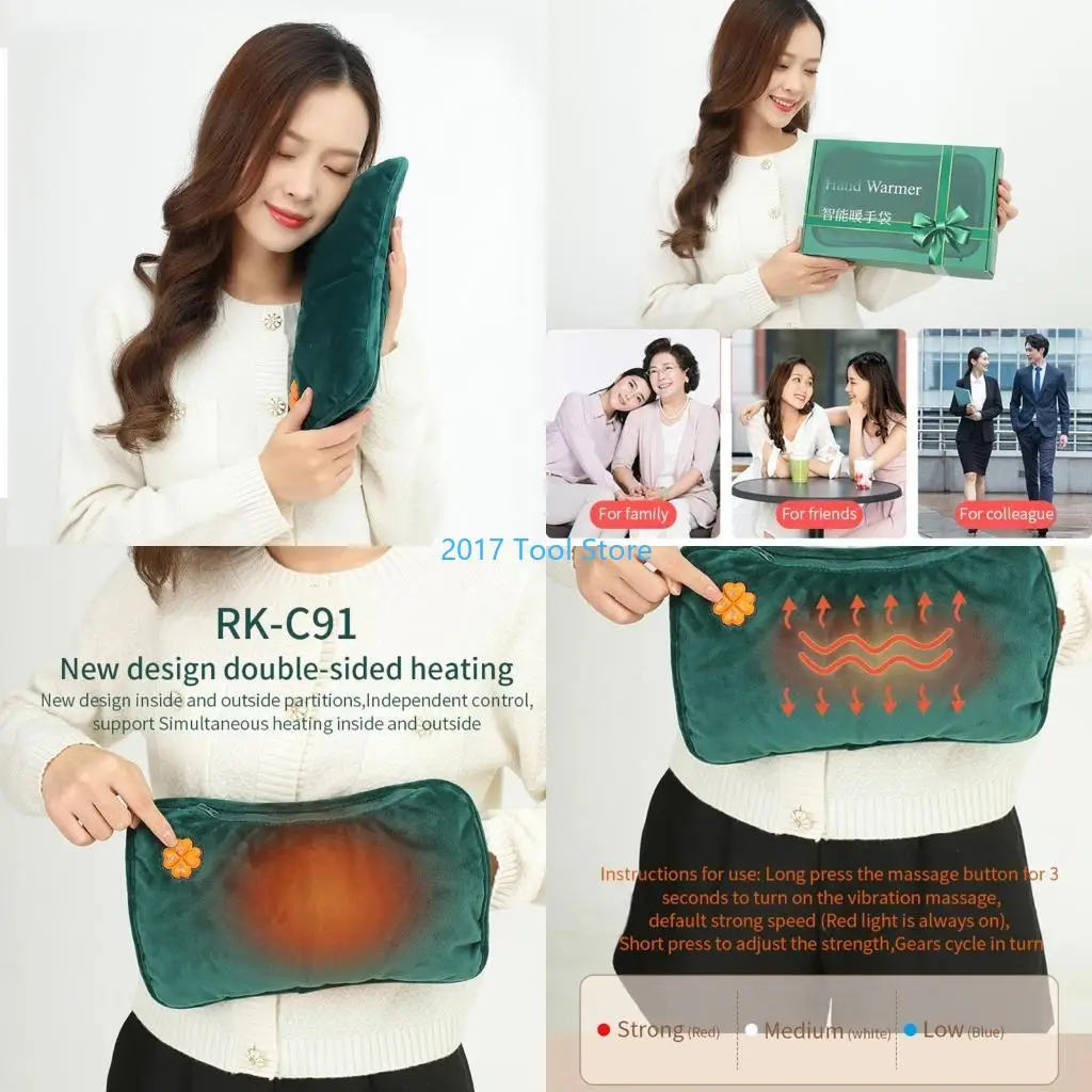 

K92A for Smart Electric USB Hand Warmer Portable Rechargeable Heating Winter Foot Body Heater Pad Hot Bag Pillow