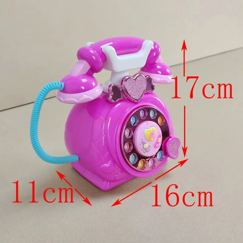 Phone Emulation landline Early Education Puzzle Girl Baby Phone 2-3 Years Old Children\'s Phone Toys Princess