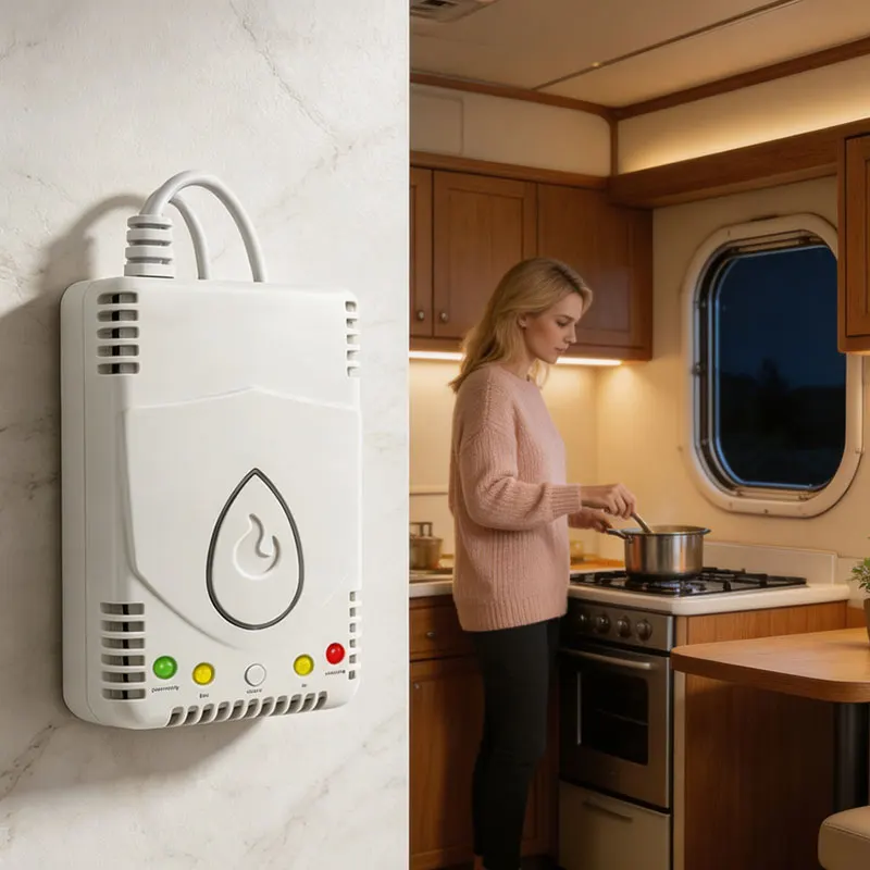 Fixed Combustible Gas Detector, Natural Gas Leakage Detection Device, Automatically Cuts off Gas Supply, Propane, Methane, Safet