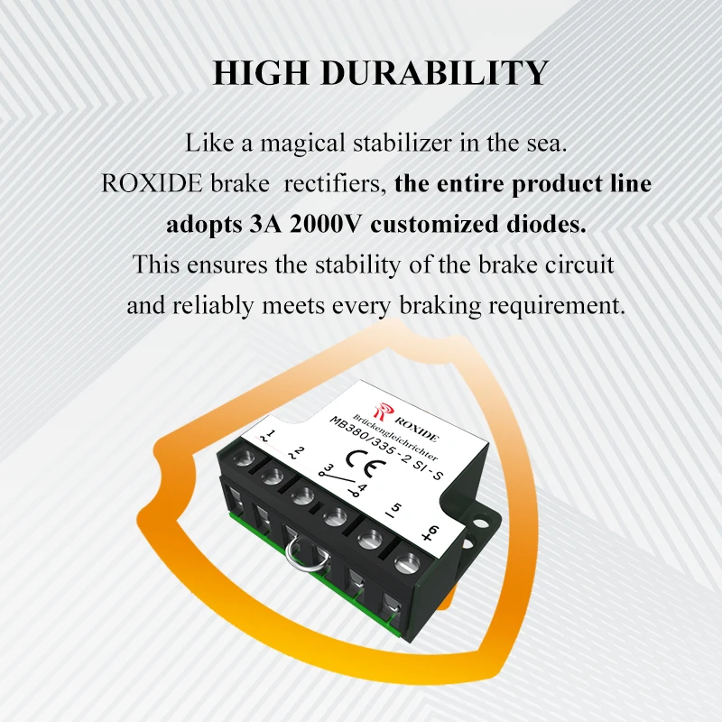 Motor Rectifier Module MB 380/335-2 SI-S, Brake Rectifier Power Supply, 380V/335V