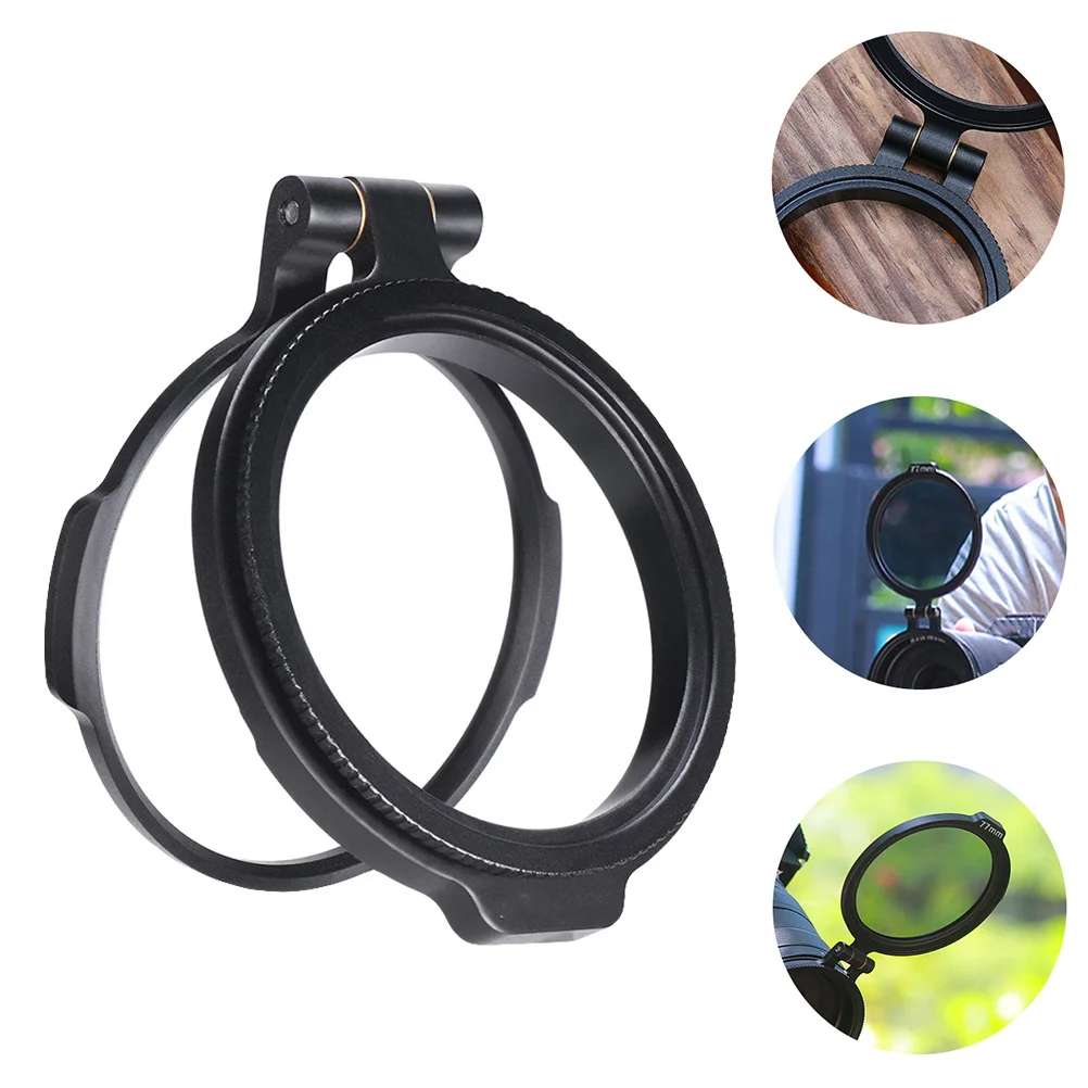 

58Mm Nd Filter Bracket Quick Release Rotatable Aluminum Alloy Lens Adapter For Dslr Camera No Vignetting Photography Accessories