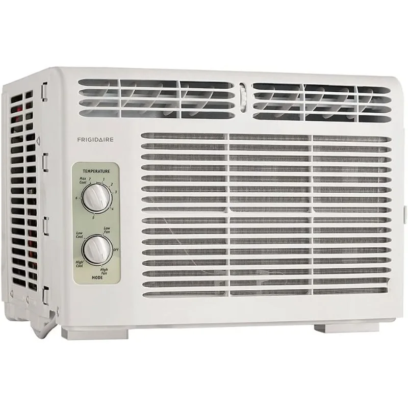 Frigidaire FFRA051WAE Window-Mounted Room Air Conditioner, 5,000 BTU with Temperature Control and Easy-to-Clean Washable Filter