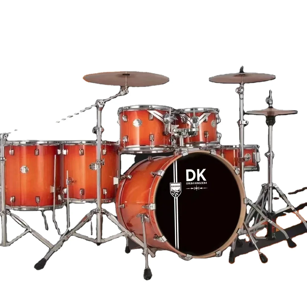 Hot Sale Enjoy Drum Set Music Instrument Adult Drum Kit 6pc Lacquer