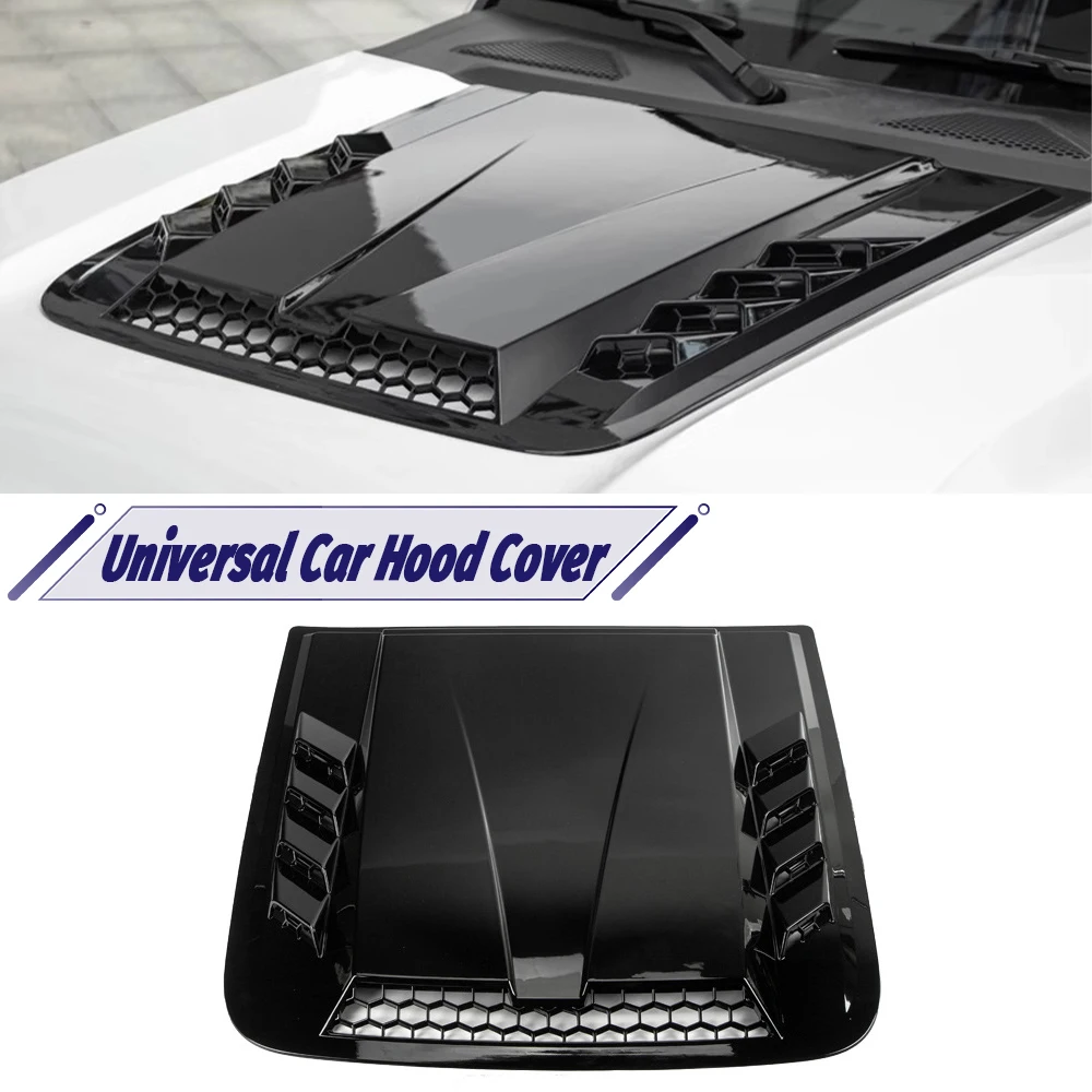 Universal Car Air Outlet Cover Decoration Trim Plastic Car Hood Scoop Fake Air Flow Intake Vent Covers Auto Exterior Accessories