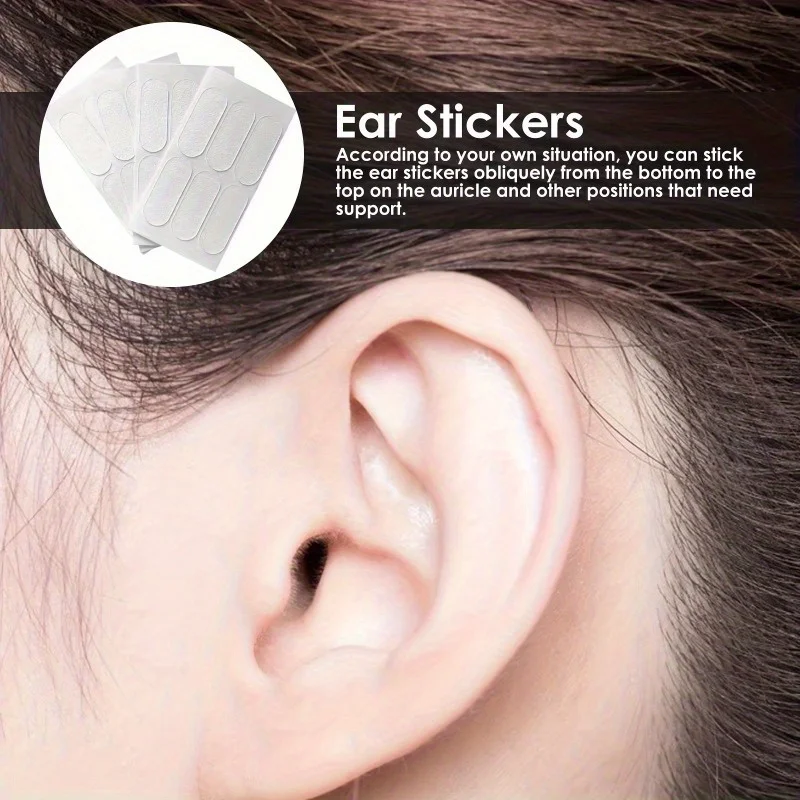 6pcs/pack, Invisible Ear Support Patches, Silicone Ear Stickers, Non-Surgical Ear Correction Beauty Tool