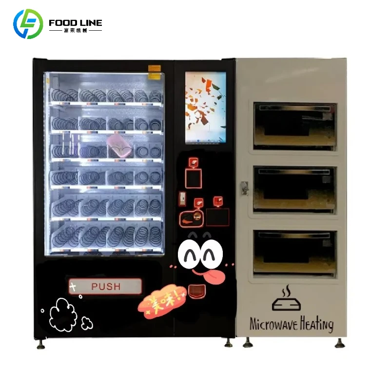 Hot Food Vending Machine Supplied With Touch Screen SDK Enabled Meal Dispenser For Large‑scale Canteen  Customized