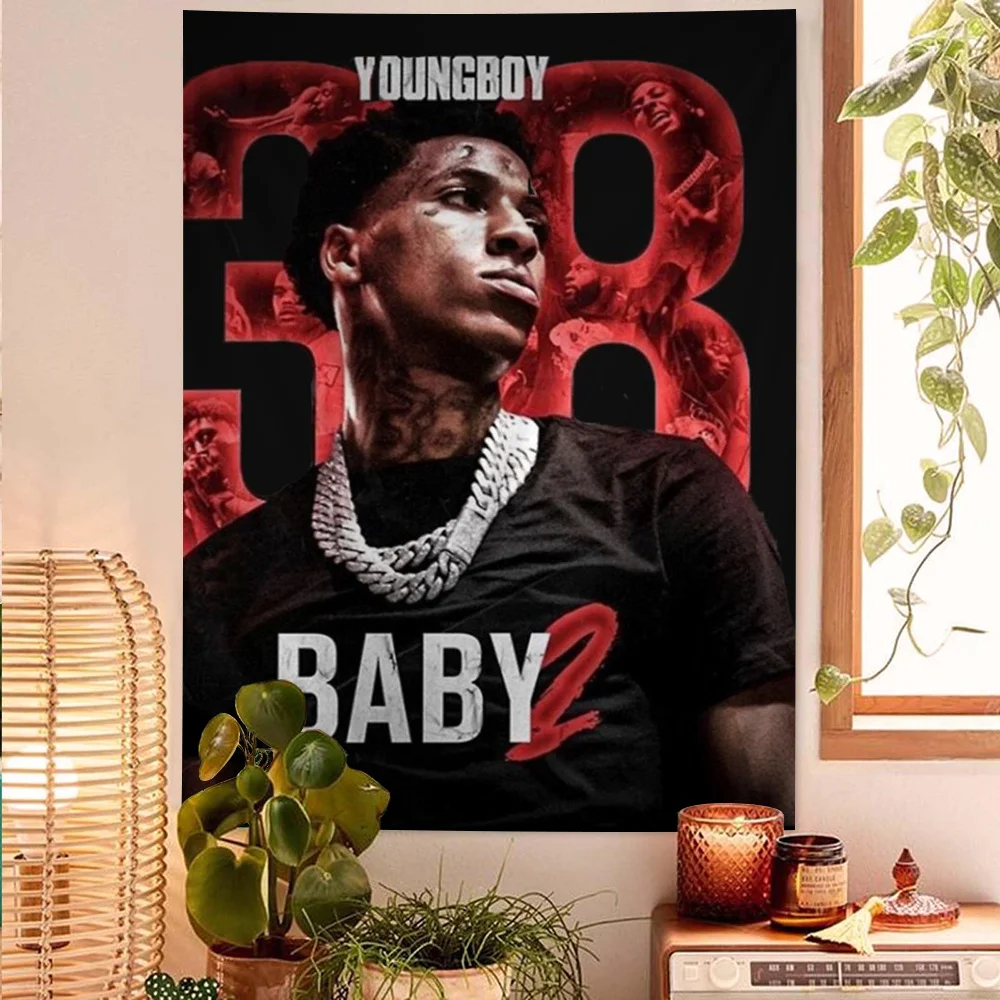 المغني YoungBoy لم يكسر مرة أخرى معلقة البوهيمي نسيج رخيصة الهبي البوهيمي جدار المفروشات ماندالا ديكور للتعليق على الحائط #2