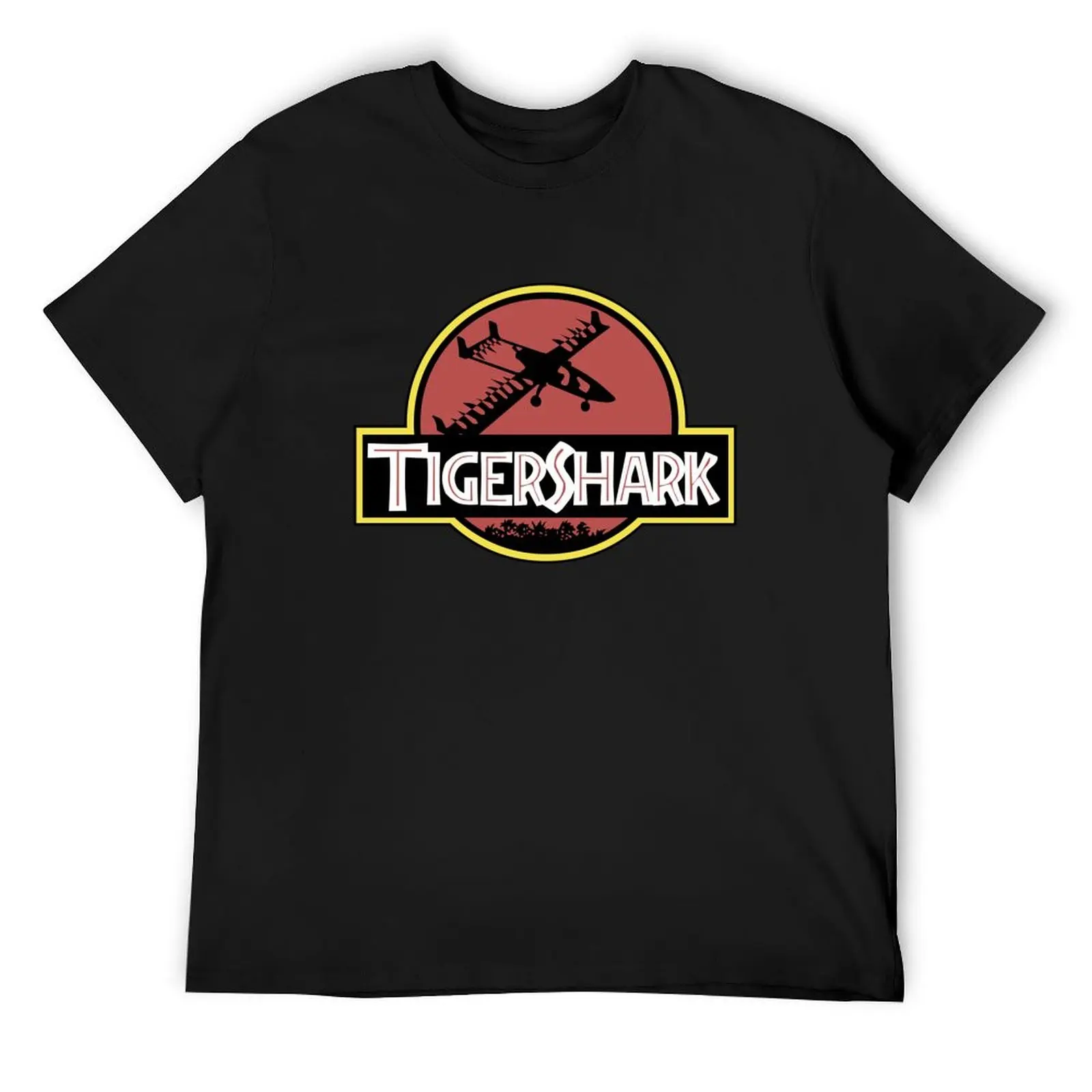 

Футболка Jurassic Tigershark с графикой, топы больших размеров, дешевые вещи, мужские однотонные футболки