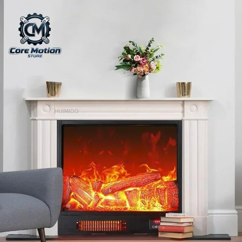 Electronic Fireplace Core Heater Living Room TV Cabinet Atmosphere Light 3D Simulated Flame Decoration Embedded Fake Fireplace M
